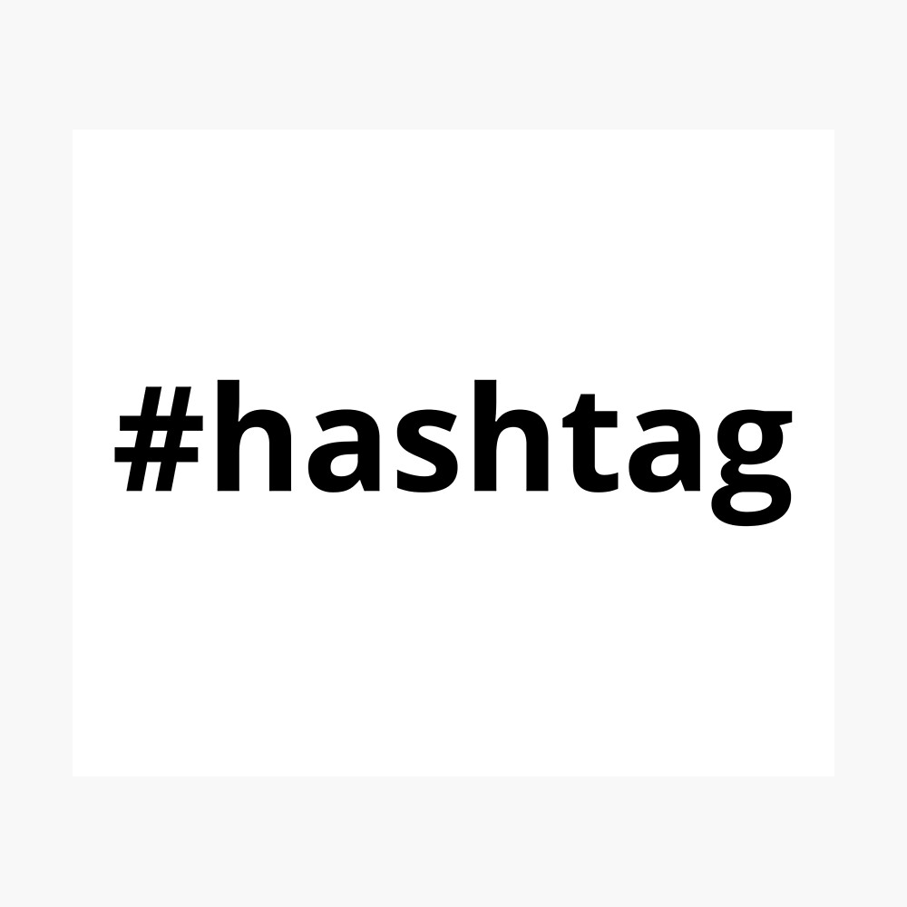 image showing the Hashtags use 